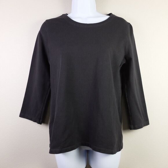 Kendra Scott Black 3/4 Sleeve Basic Top Size Medium - Picture 1 of 5